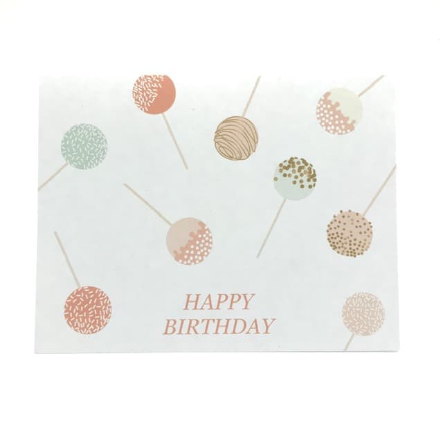 Munich Jewels Grußkarte Happy Birthday Cakepop