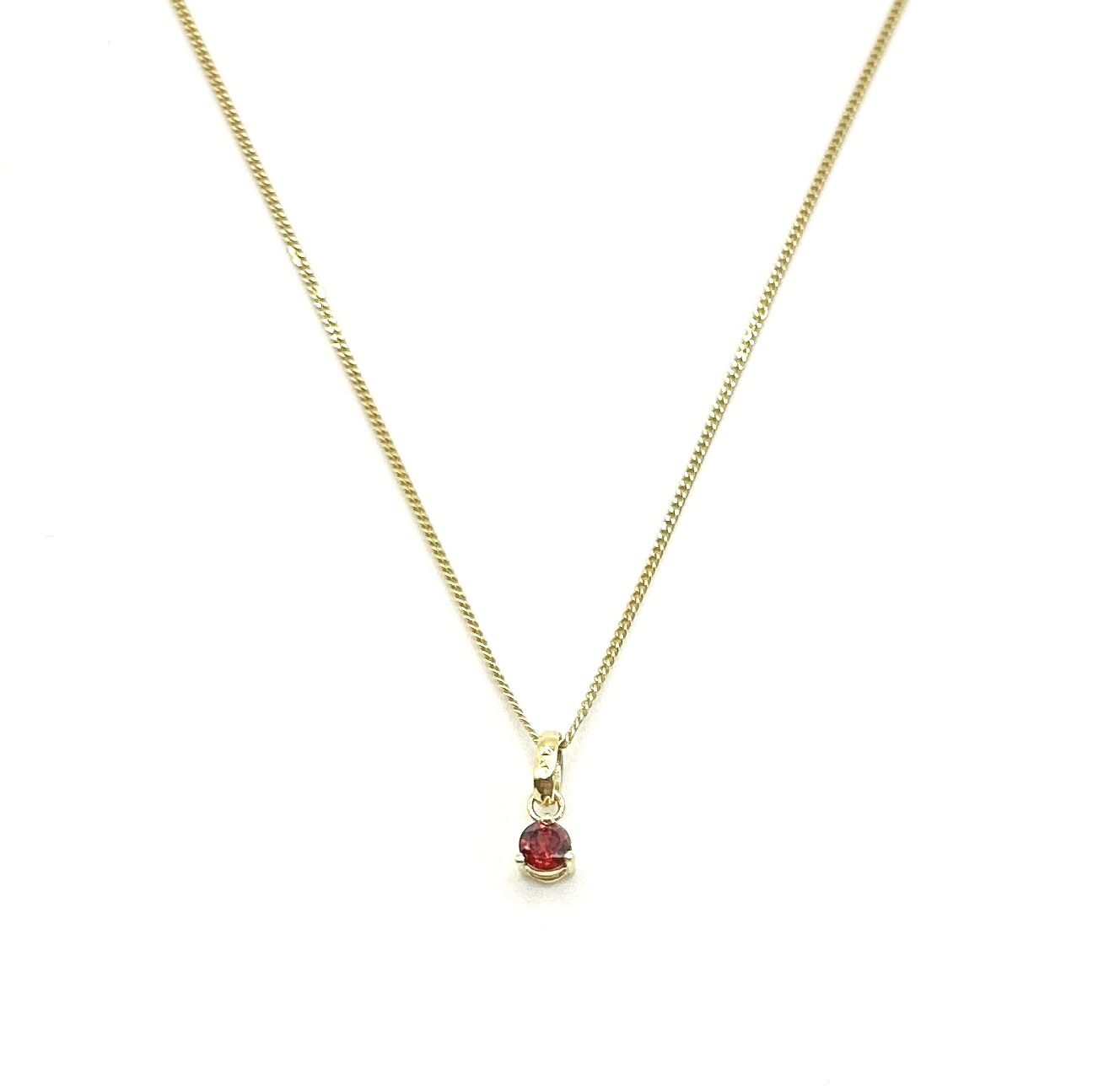 Kette Geburtsstein Rubin 333 oder 585 Gold