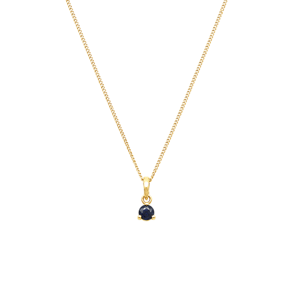 Kette Geburtsstein Saphir Echtgold