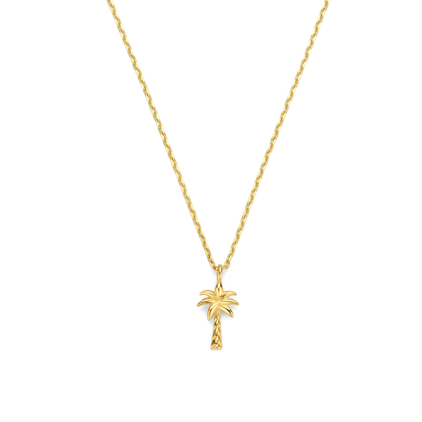 Kette mit Anhänger Palme 585 Gold
