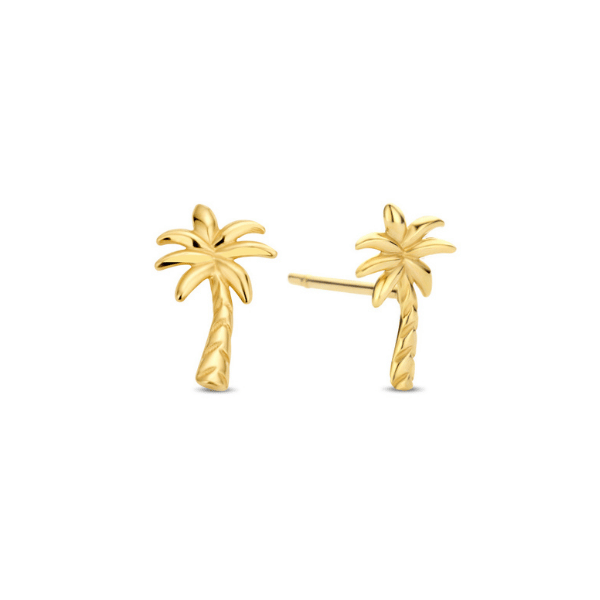 Ohrstecker Palme 14k Gold
