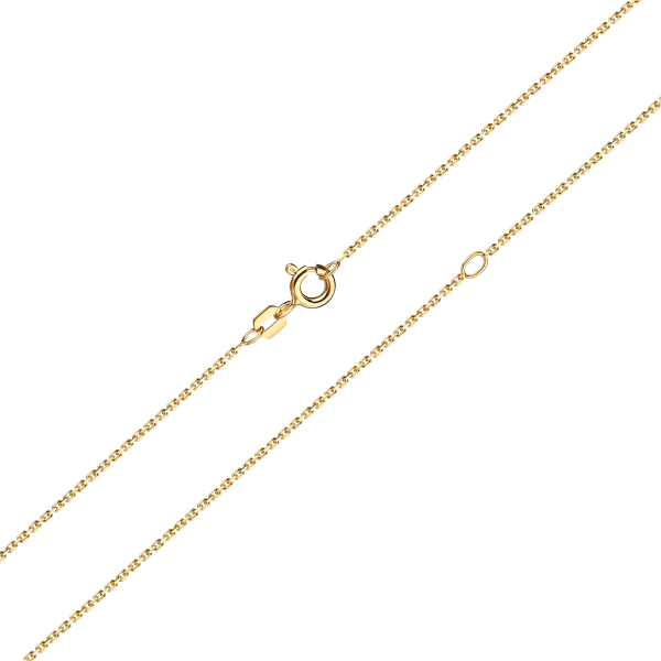 Ankerkette diamantiert 0.8 mm 8k Gold Total