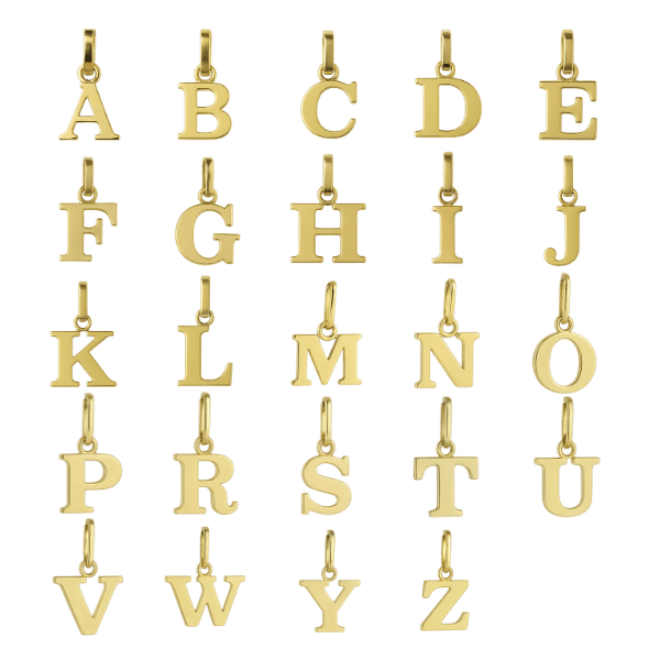 Buchstabenanhänger 333 Gold