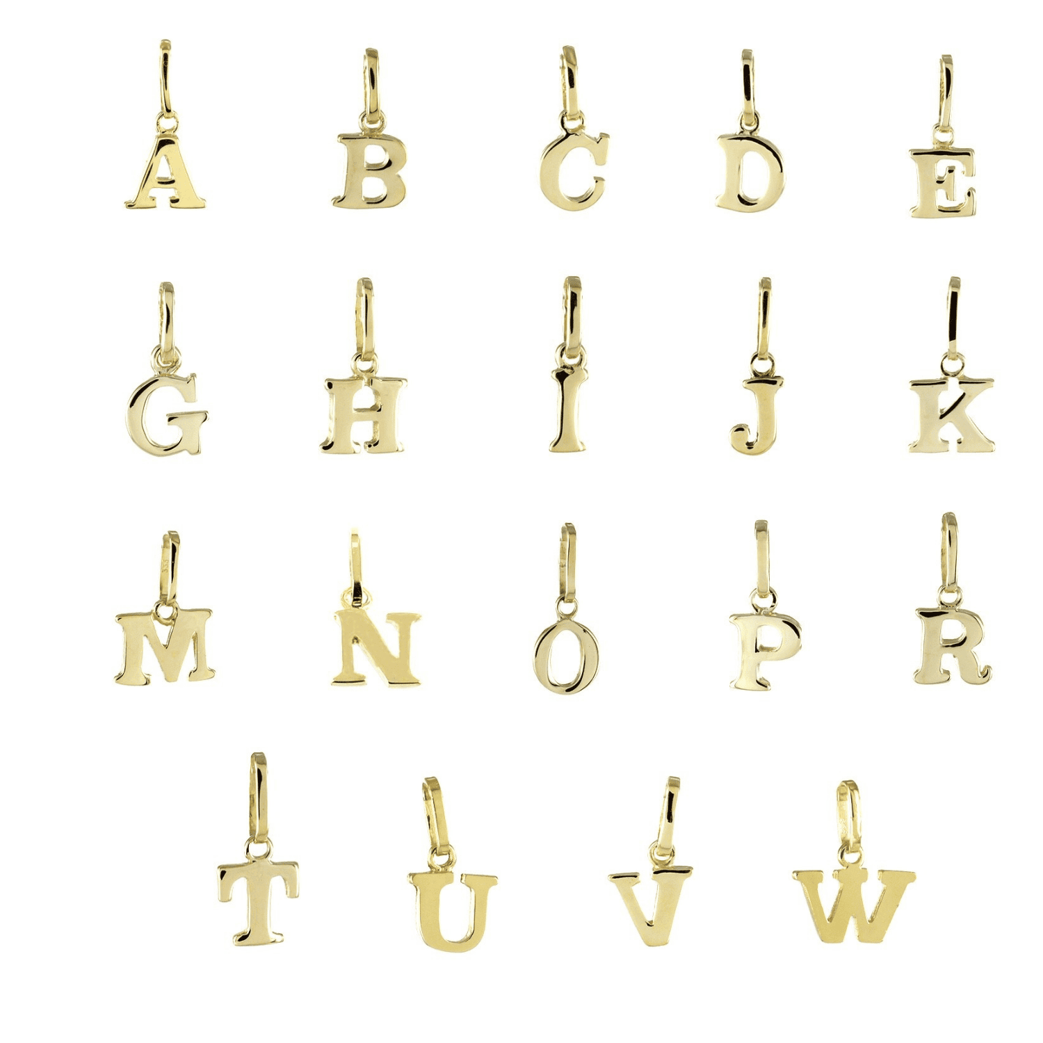 Buchstabenanhänger klein 14k