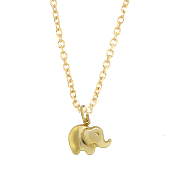 Kette Elefant 585 Gold