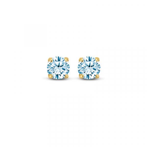 Ohrstecker Aqua Zirkonia 585