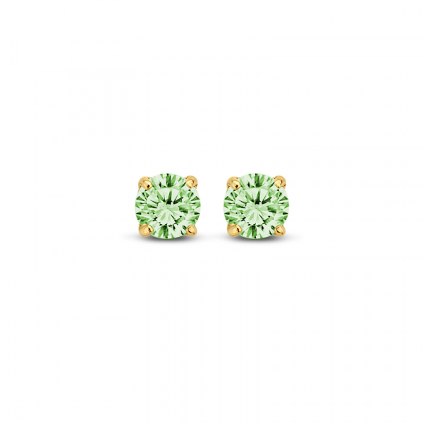 Ohrstecker Peridot Zirkonia 585