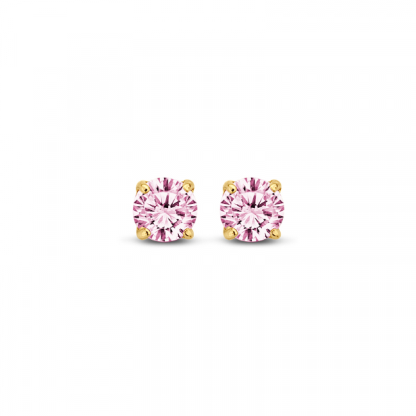 Ohrstecker Rosa Zirkonia 585