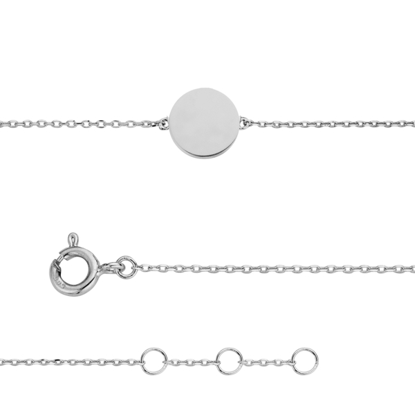 Armband Dot 5mm 14k Weißgold
