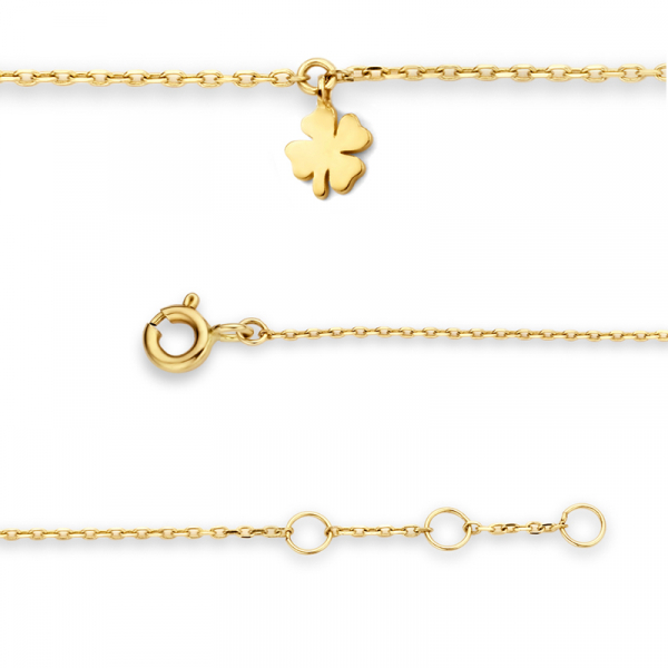 Armband Kleeblatt 14k