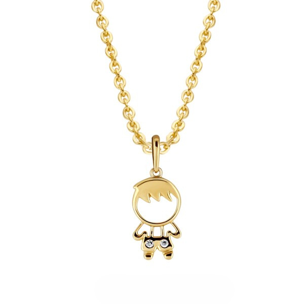 Kette Junge Zirkonia 14k Gold
