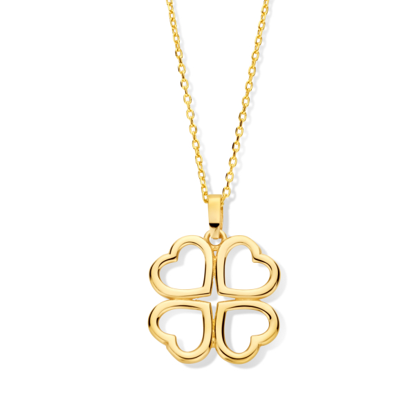 Kette Kleeblatt 14k
