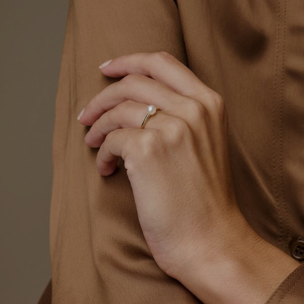 Ring Perle 585 Gold Hand