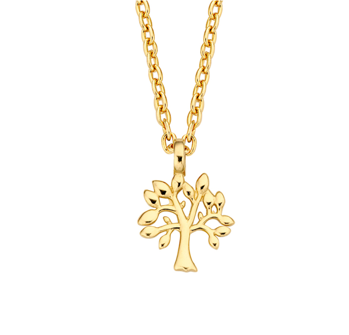 Kette Lebensbaum 14k