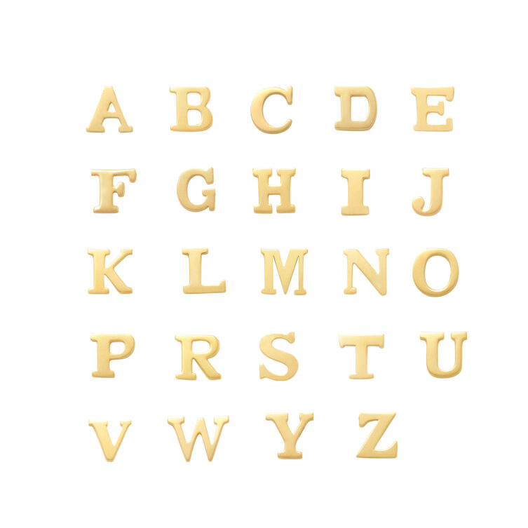 Ohrstecker Buchstabe 14k