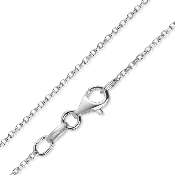 Ankerkette rhodiniert 1.2 mm