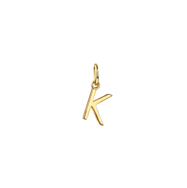 Buchstabenanhänger 8k Gold - K