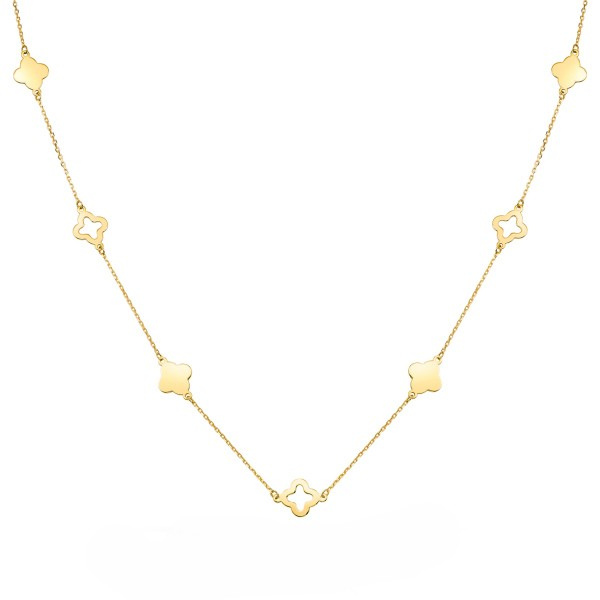 Kette Kleeblätter Gold