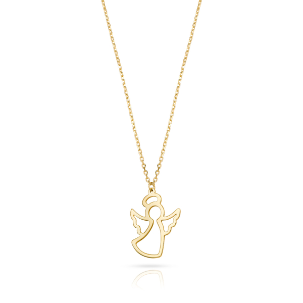 Kette Engel 8k Gold Totalansicht