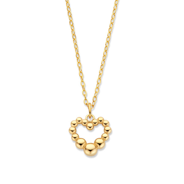 Kette Herz mit Kugeln Gold