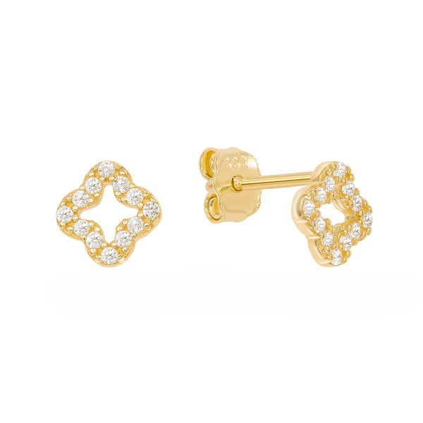 Ohrstecker Klee 333 Gold