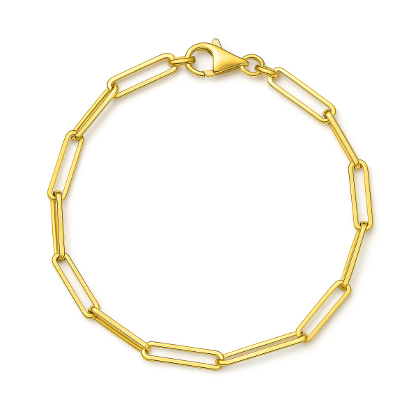 Paperclip Armband Echtgold 333