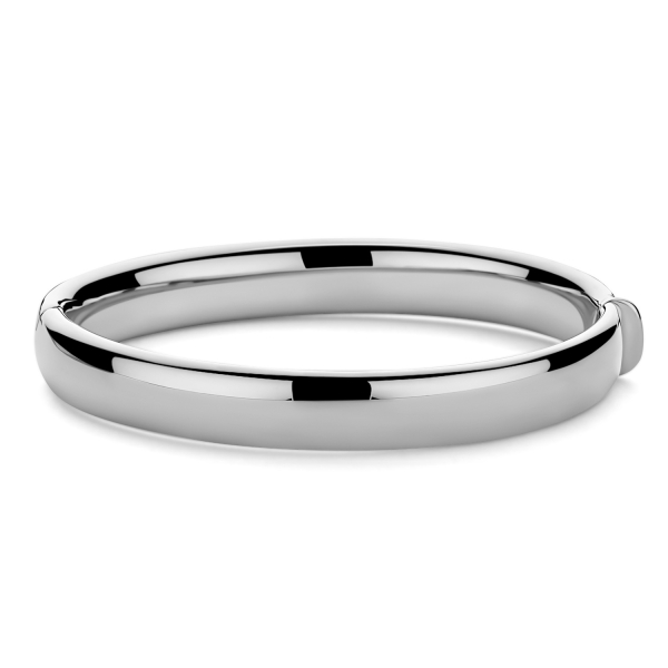 Armreif 8 mm rhodiniertes Silber