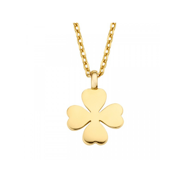 Kette Glücksklee 14k