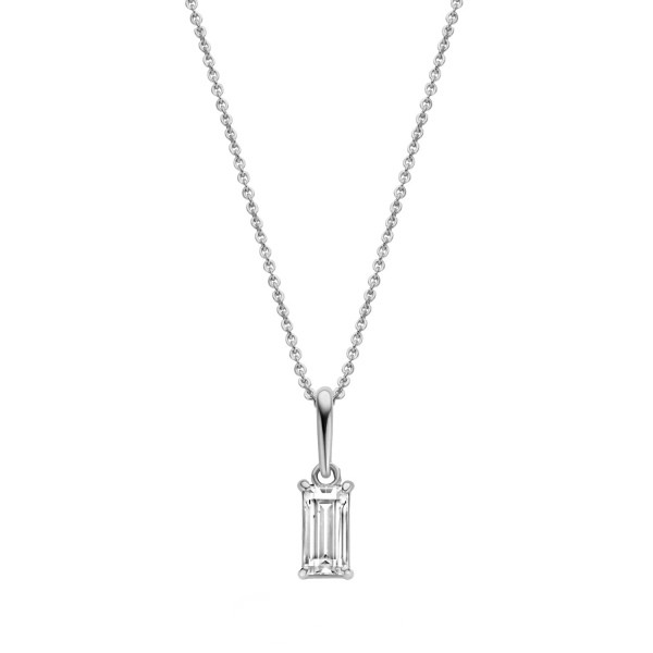 Kette Zirkonia Weißgold 14k
