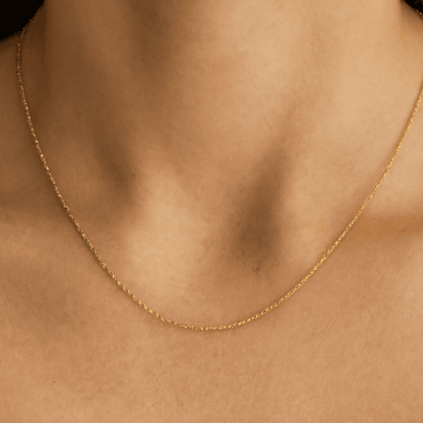 Singapurkette Echtgold Hals