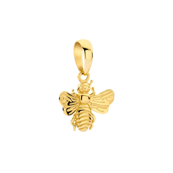 Anhänger Biene 14k Gold seitlich