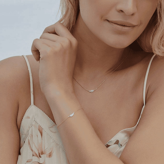 Armband Feder 14k Gold Model