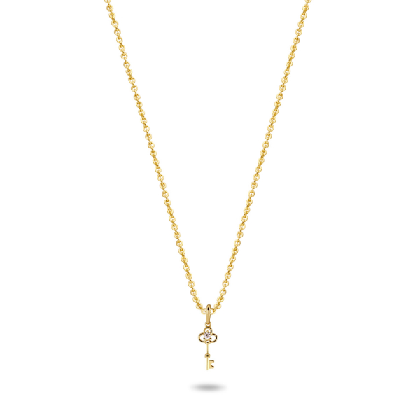 Kette Schlüssel 14k Totalansicht