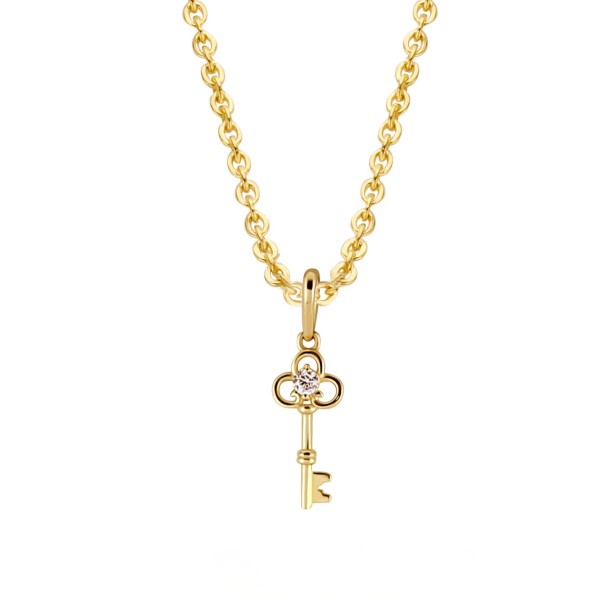 Kette Schlüssel 14k