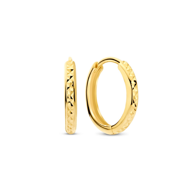 Klappcreolen diamantiert 14k