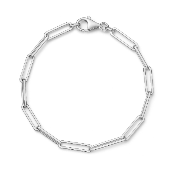 Paperclip Gliederarmband Silber