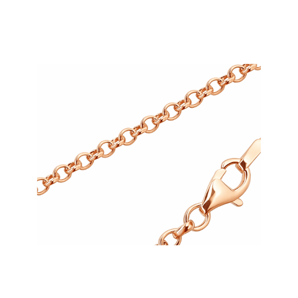 Erbskette 1.8 mm Silber rosévergoldet