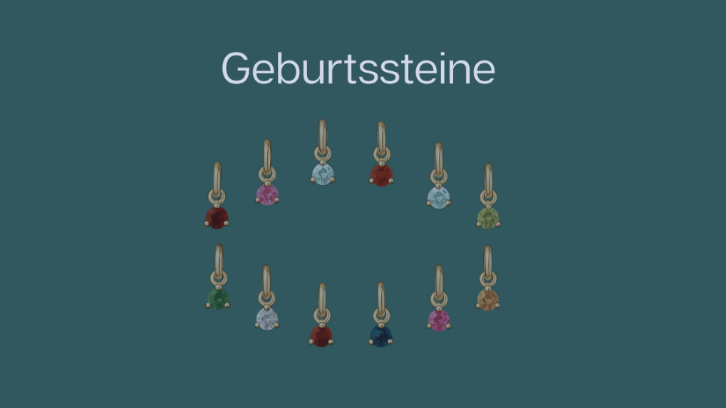 Schmuck mit Geburtssteinen als persönliches Geschenk