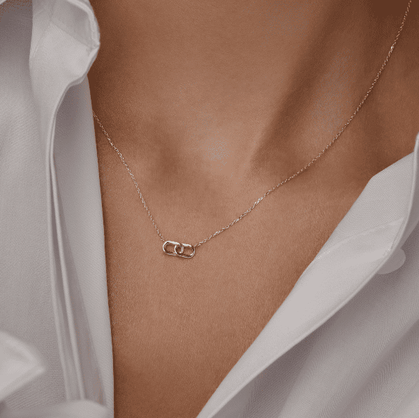 Kette mit zweigliedrigem Zwischenteil 585 Gold Model