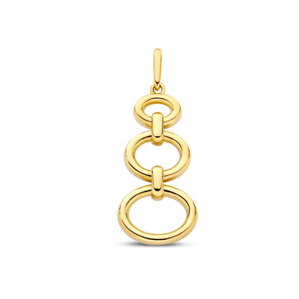 Anhänger Triple Oval 14k