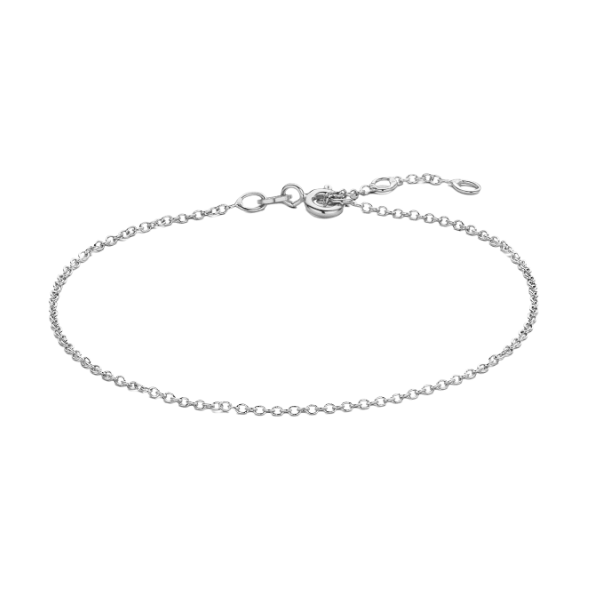 Erbsarmband 1.4 mm 14k Weißgold