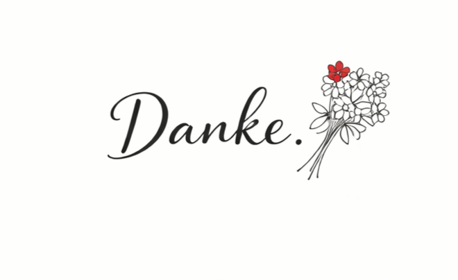 Grußkarte Danke Munich Jewels