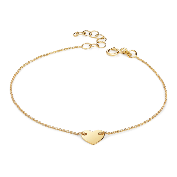 ID-Armband Herz 333 Gold