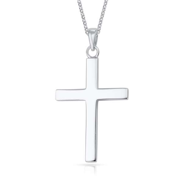 Kreuz Anhänger Herren Silber