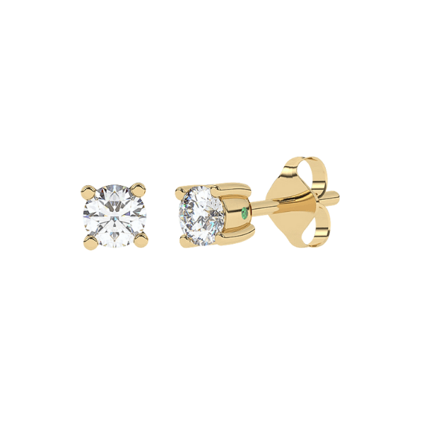 Lab Grown Brillant Ohrringe Gold 14k