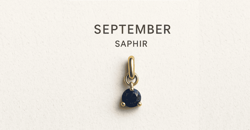 Monatsstein September echter Saphir