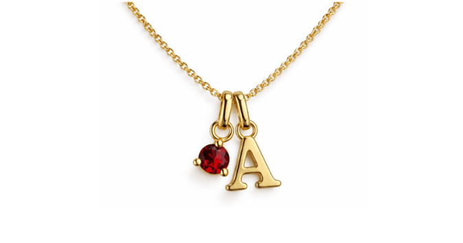 Goldkette zur Geburt Geschenk für Mama