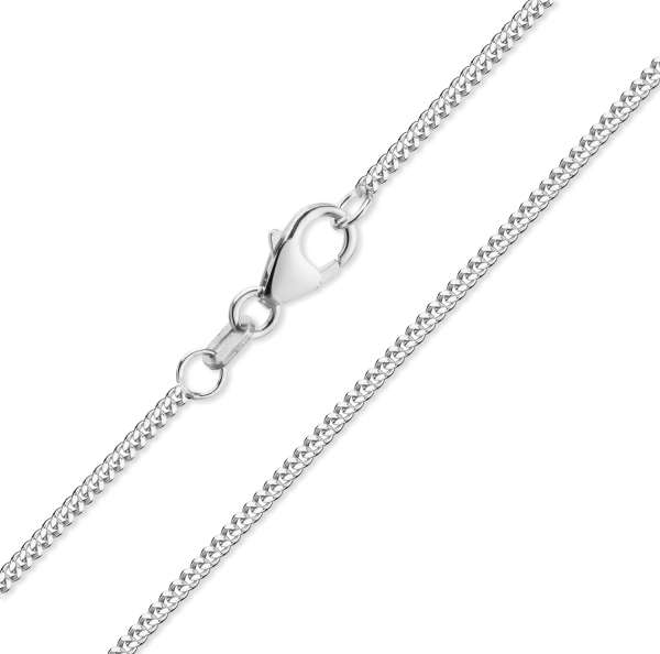 Panzerkette Herren Silber 45, 50, 55, 60 cm