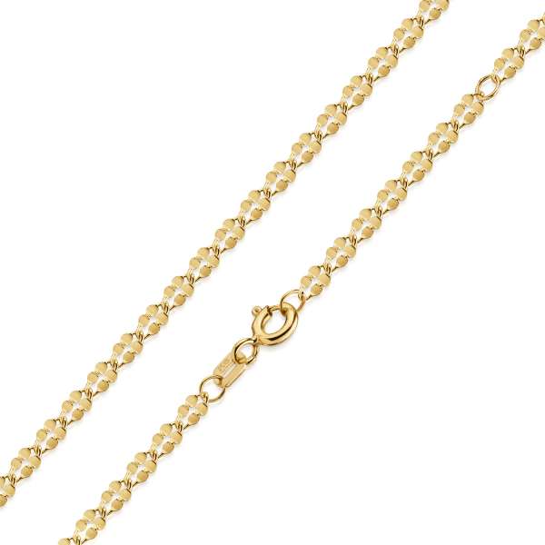 Plättchenarmband 17 - 19 cm 8k Gold