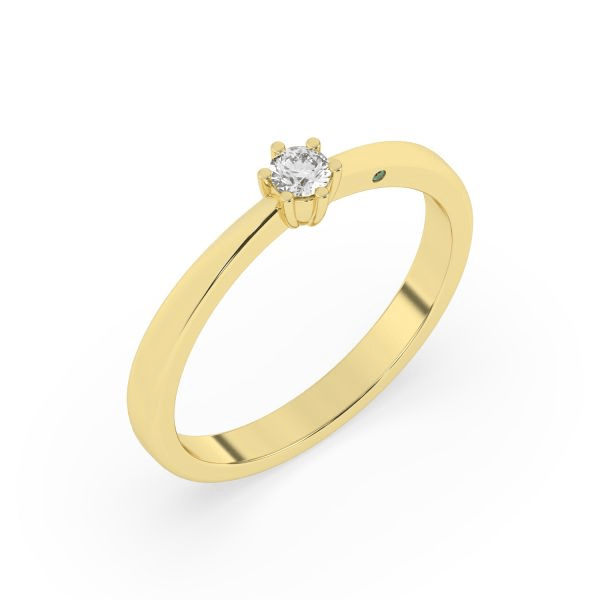 Ring Lab Grwon Diamant 0,10 ct 585 Gold